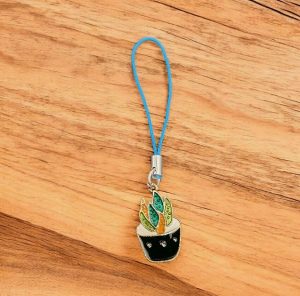 آویز موبایل طرح کاکتوس آتشین فانتزی