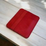 جا کارتی چرمی دست دوز گاوی قرمز